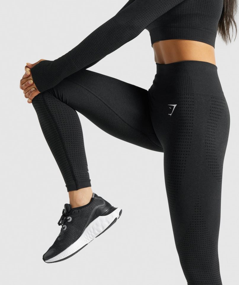 Women's Gymshark Vital Seamless 2.0 Leggings Black | NZ 9XBAIP